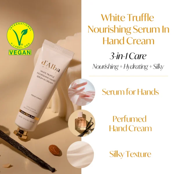 d’Alba White Truffle Nourishing Hand Serum in Cream
