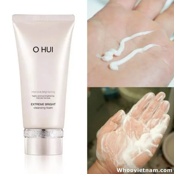 O HUI EXTREME BRIGHT CLEANSING FOAM SET  (160ml+80ml)