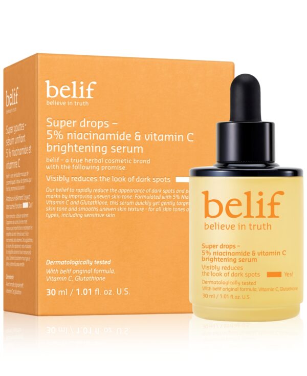 belif Super Drops – 5% Niacinamide & Vitamin C Brightening Serum