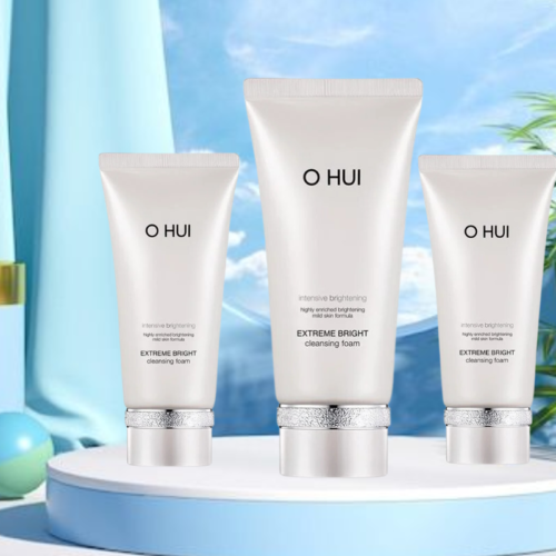 O HUI EXTREME BRIGHT CLEANSING FOAM SET  (160ml+80ml)