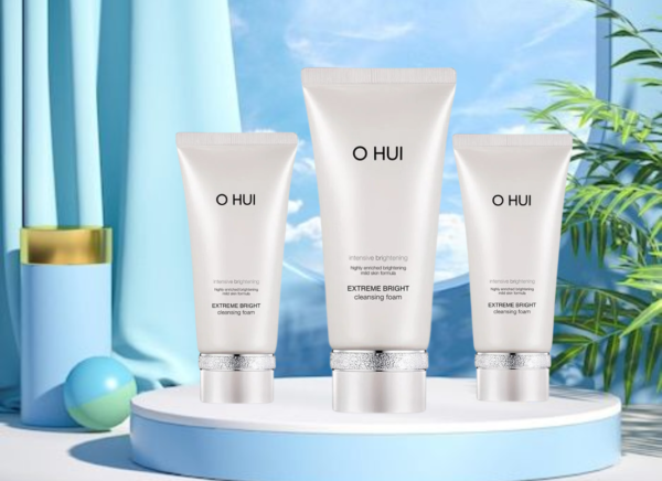 O HUI EXTREME BRIGHT CLEANSING FOAM SET  (160ml+80ml)