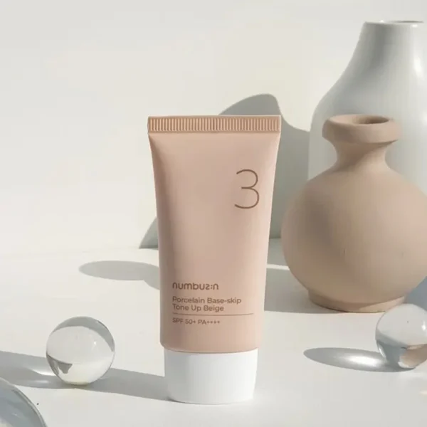 Numbuzin No.3 Porcelain Base-Skip Tone Up Beige SPF50+ PA++++